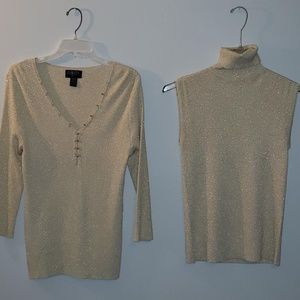 Gold 2 Piece Sweater